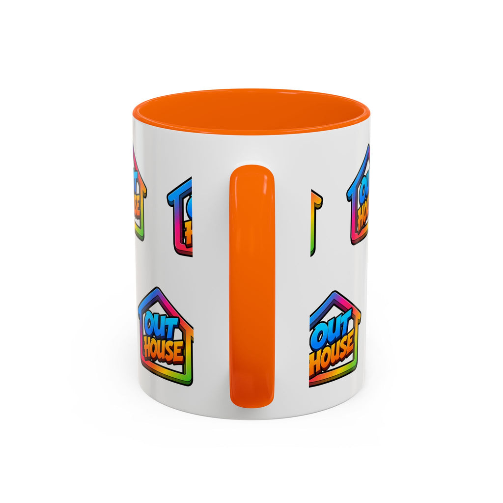 Out House Rainbow Accent Coffee Mug (11/15oz)