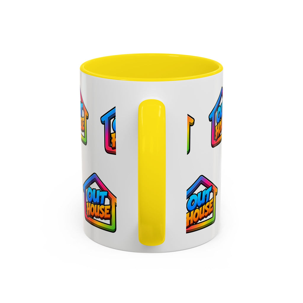 Out House Rainbow Accent Coffee Mug (11/15oz)