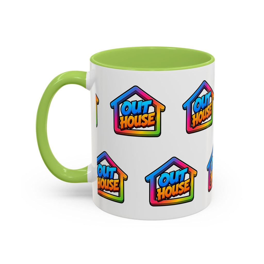 Out House Rainbow Accent Coffee Mug (11/15oz)