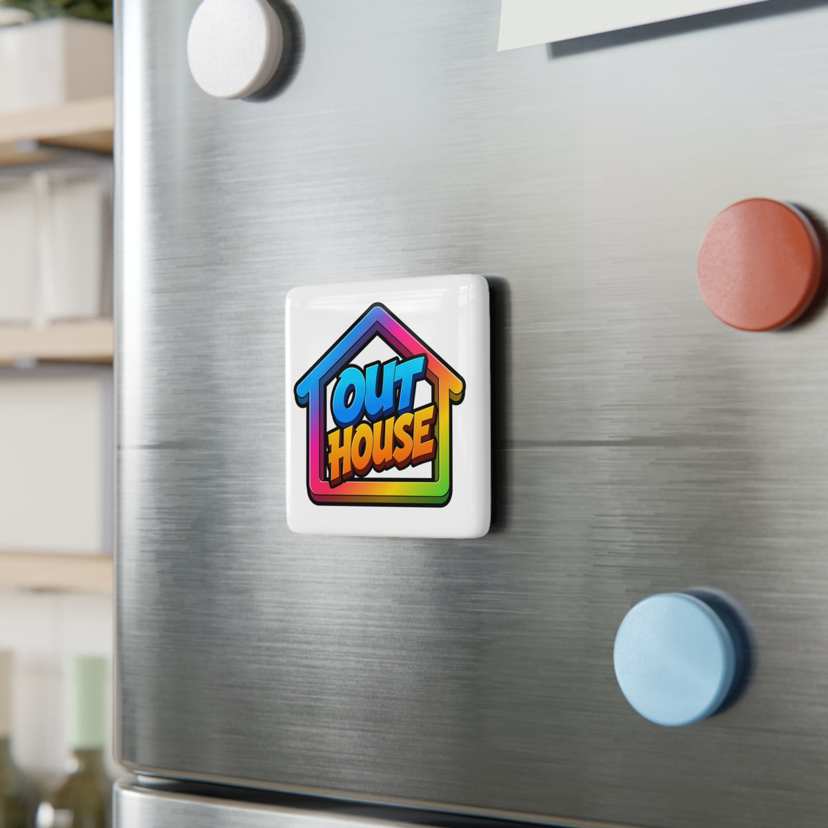 Out House Porcelain Fridge Magnet