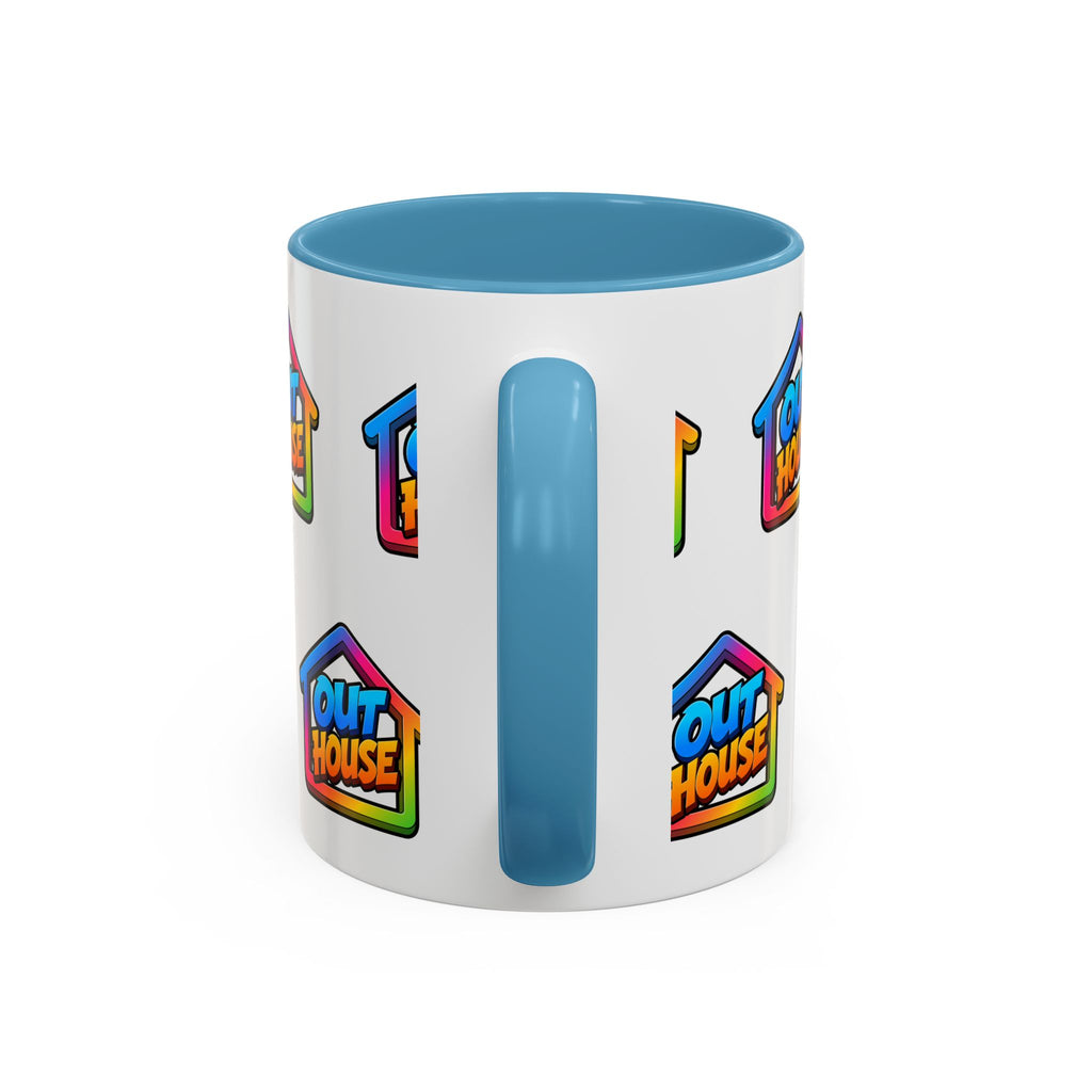 Out House Rainbow Accent Coffee Mug (11/15oz)