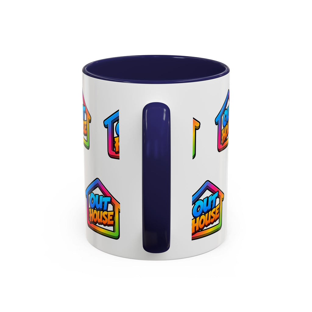 Out House Rainbow Accent Coffee Mug (11/15oz)