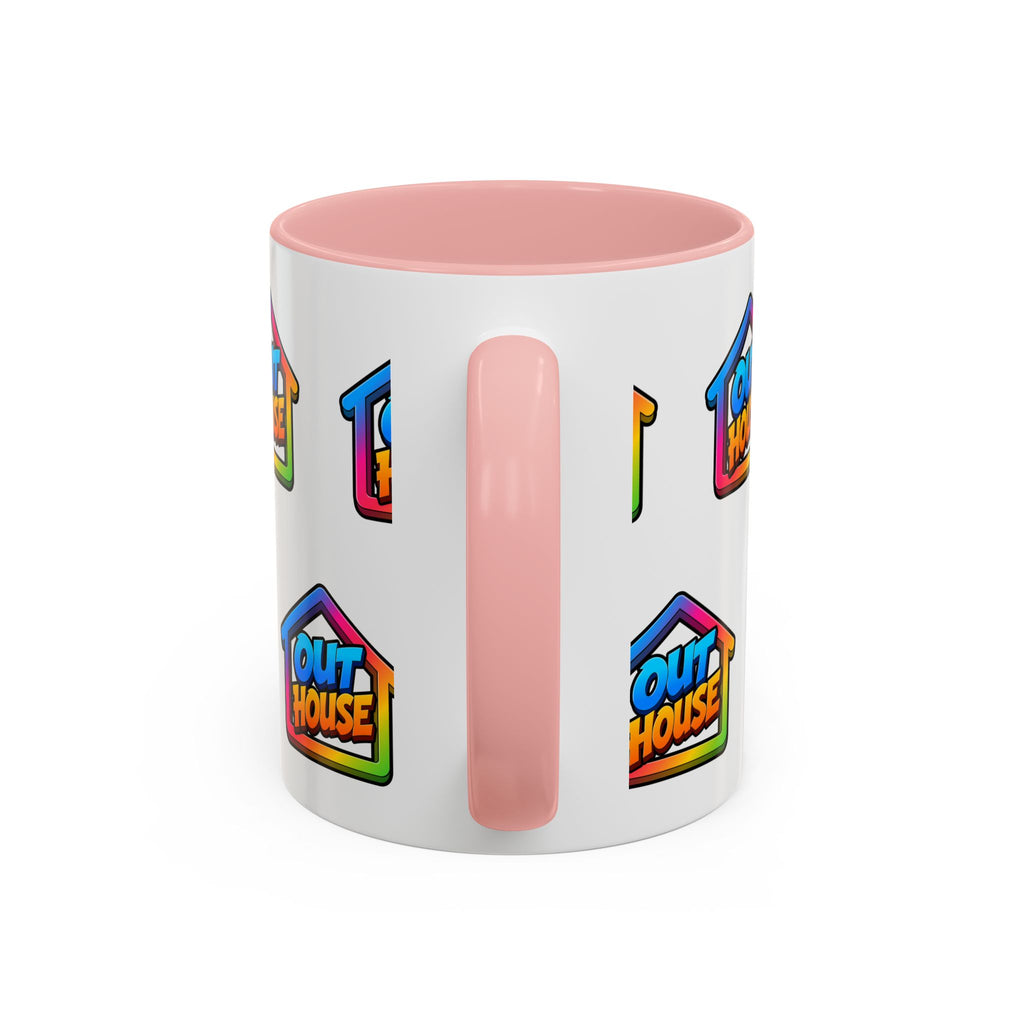 Out House Rainbow Accent Coffee Mug (11/15oz)