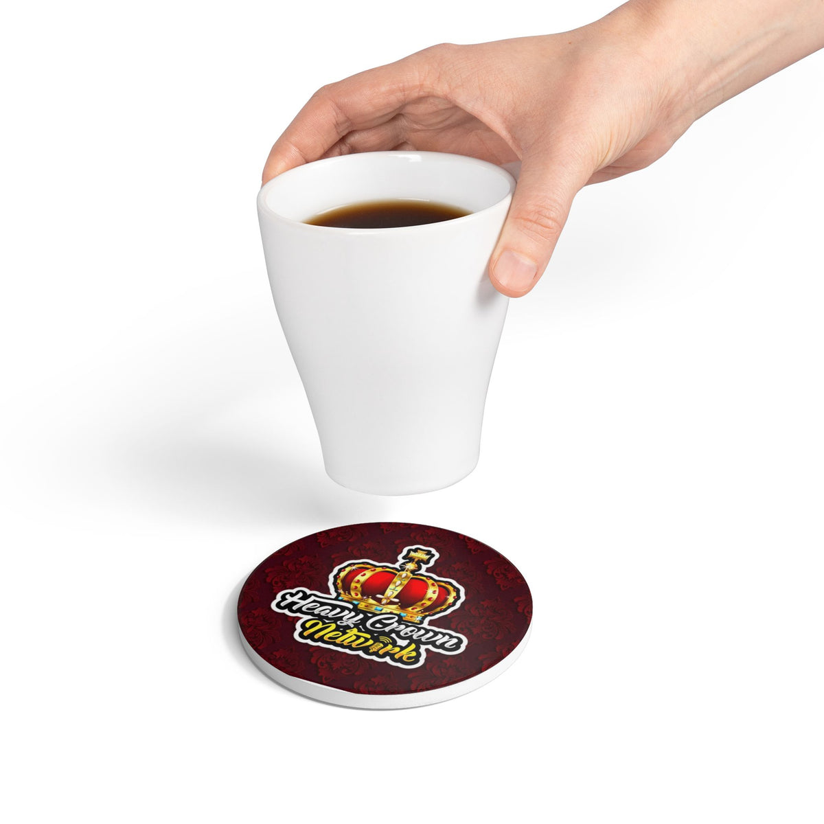 Heavy Crown Signature Ceramic Coaster