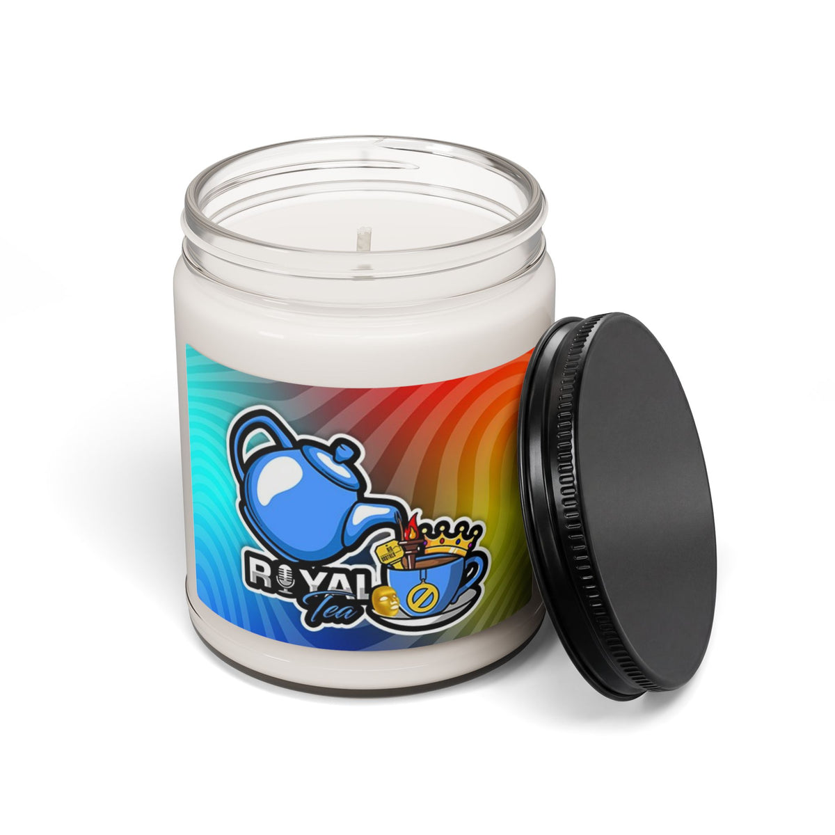 Royal Tea Rainbow Soy Candle — 9oz Scented Jar
