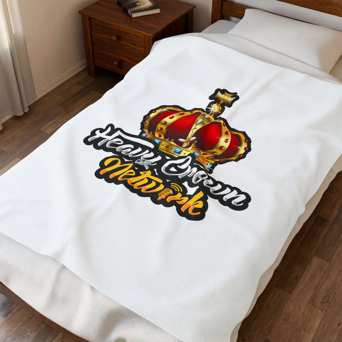 Heavy Crown Signature Velveteen Plush Throw