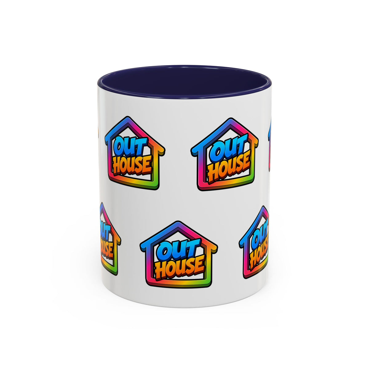 Out House Rainbow Accent Coffee Mug (11/15oz)