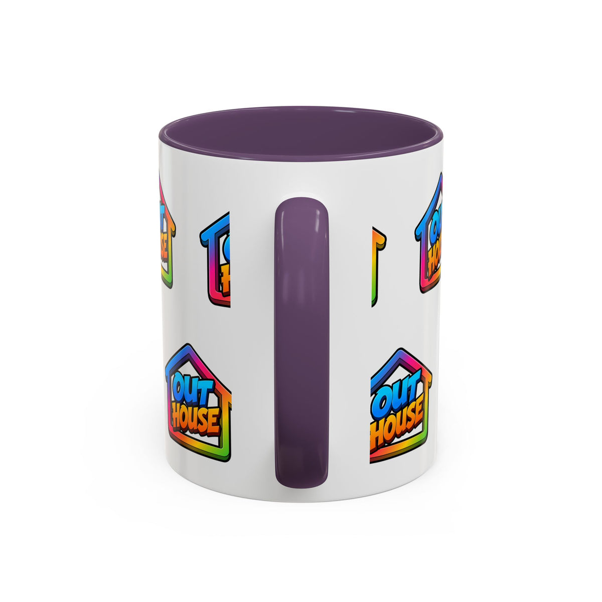 Out House Rainbow Accent Coffee Mug (11/15oz)