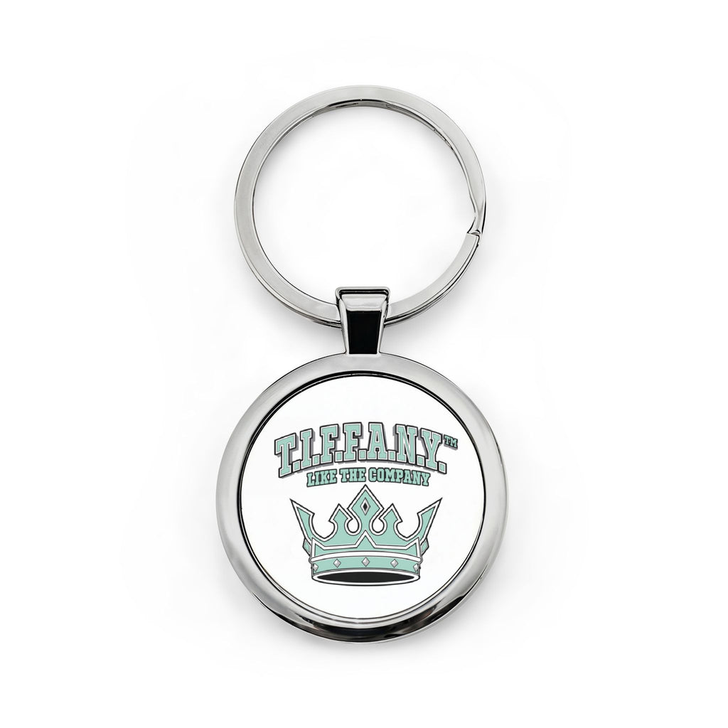 T.I.F.F.A.N.Y.™ “Like the Company”  Round Stainless Steel Keychain