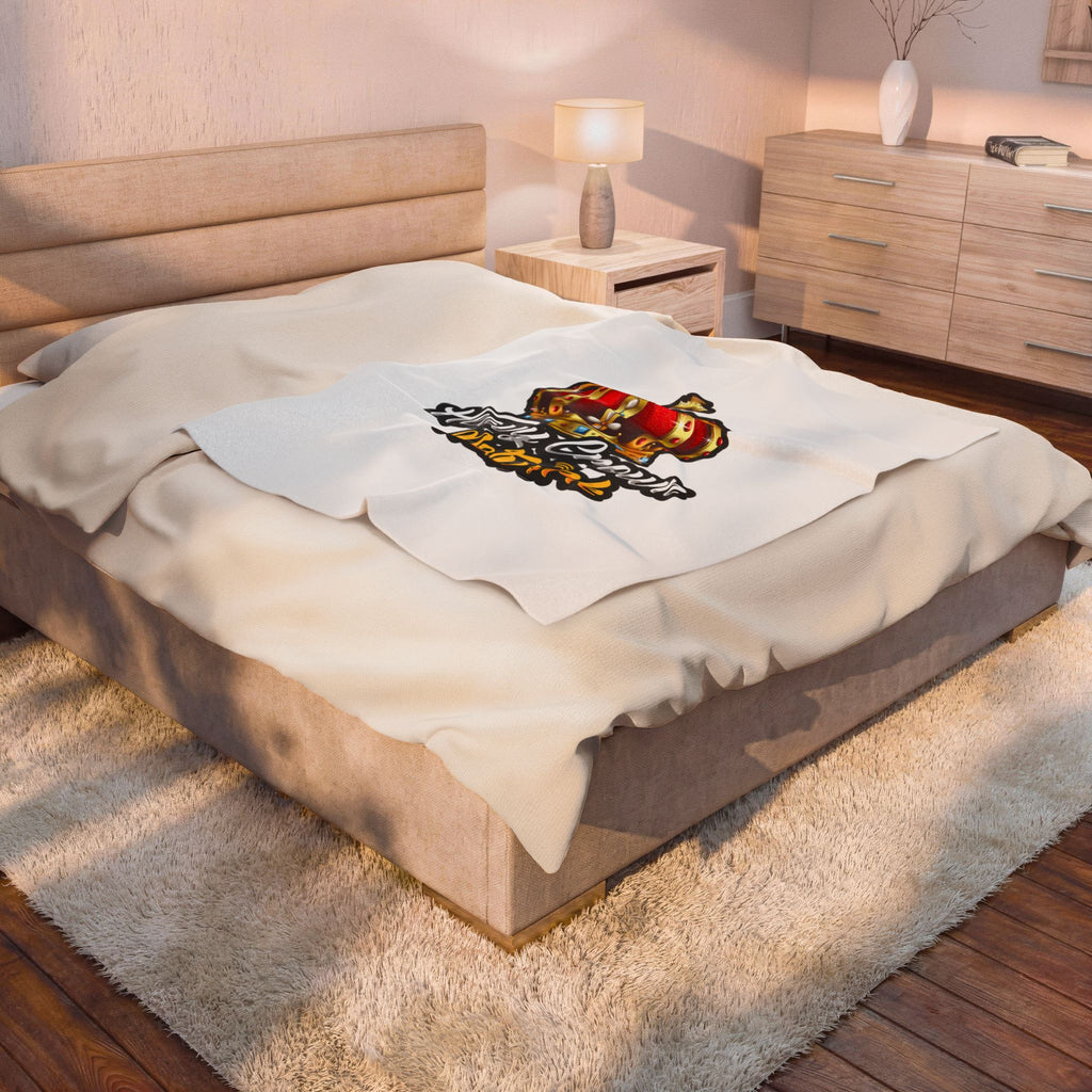 Heavy Crown Signature Velveteen Plush Throw