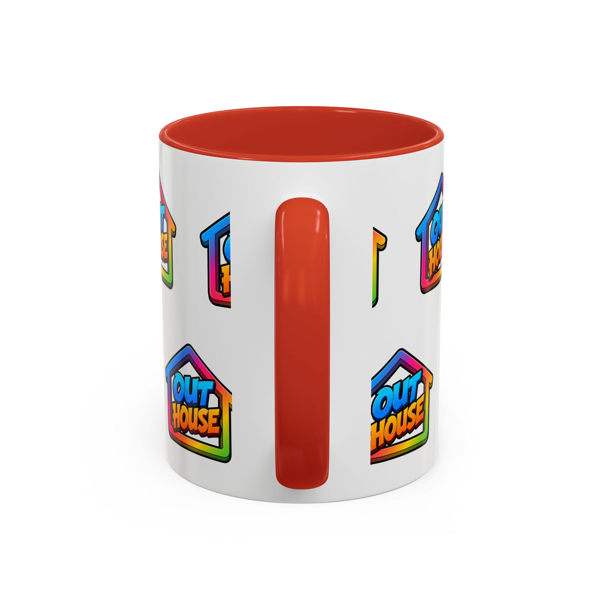Out House Rainbow Accent Coffee Mug (11/15oz)