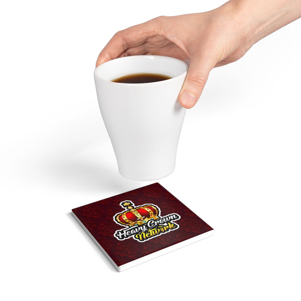 Heavy Crown Signature Ceramic Coaster