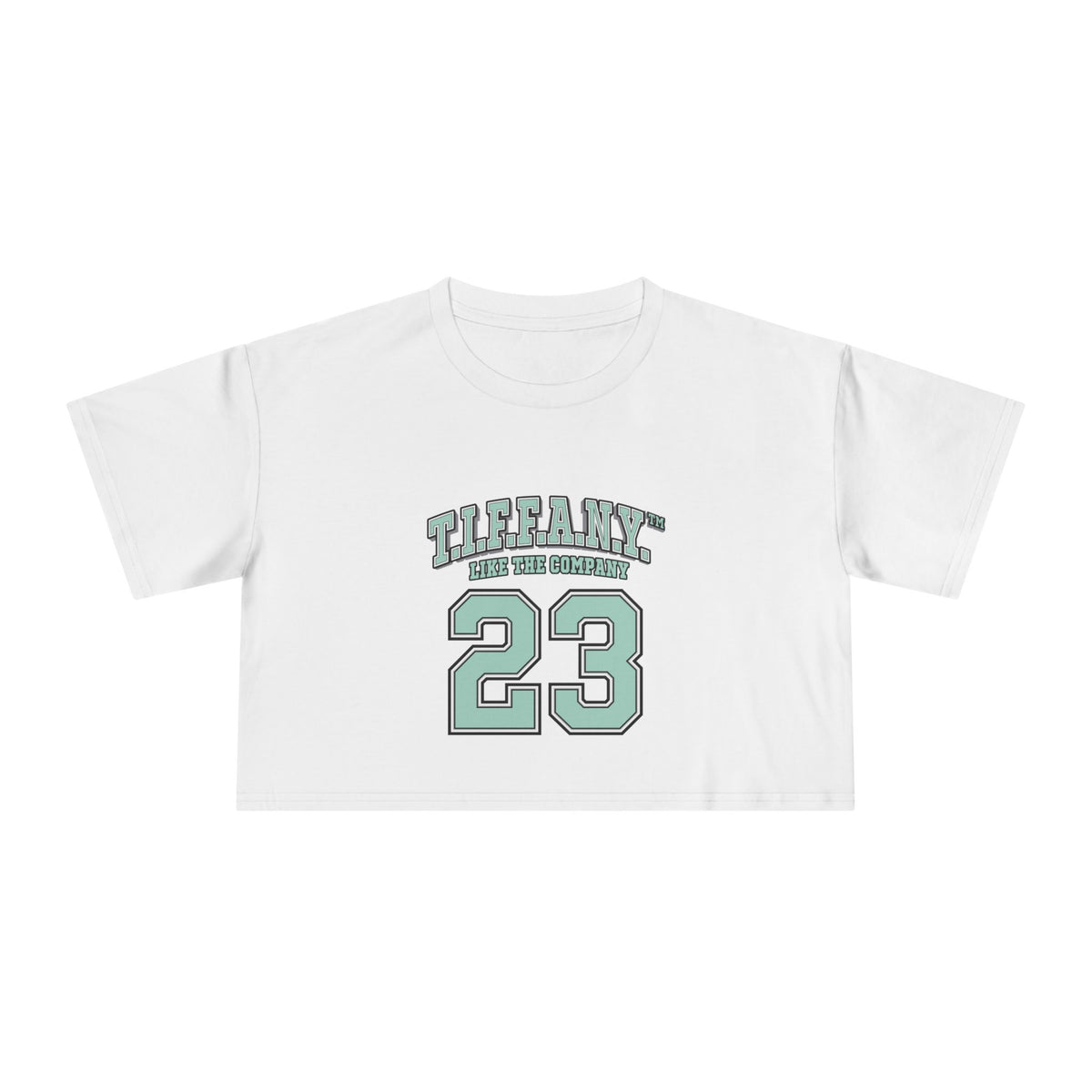 T.I.F.F.A.N.Y.™ “Like the Company” Varsity Crop Top