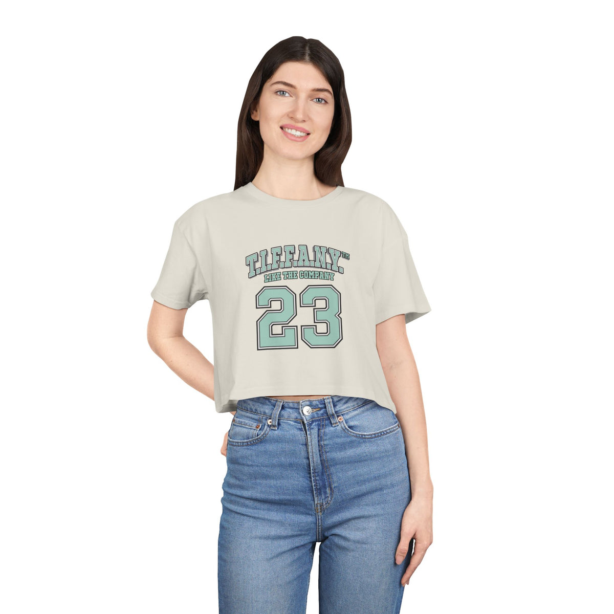 T.I.F.F.A.N.Y.™ “Like the Company” Varsity Crop Top