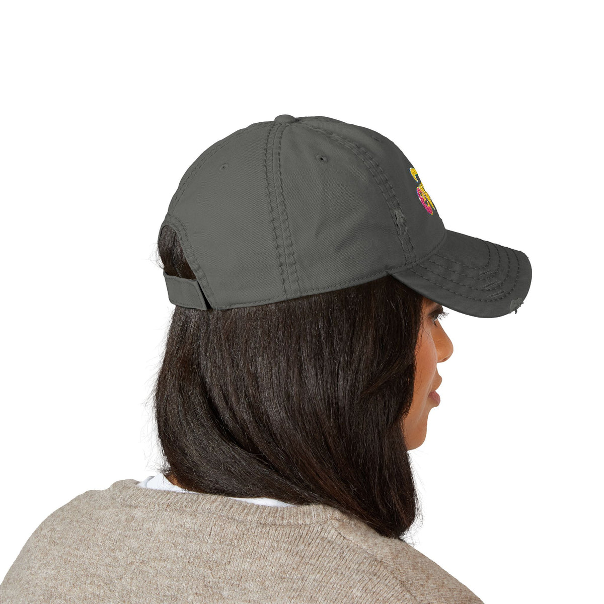 Distressed Embroidered “evote” Dad Hat