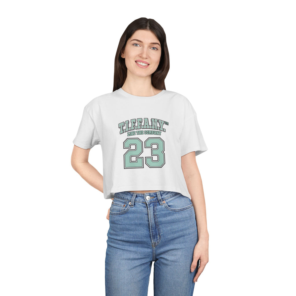 T.I.F.F.A.N.Y.™ “Like the Company” Varsity Crop Top
