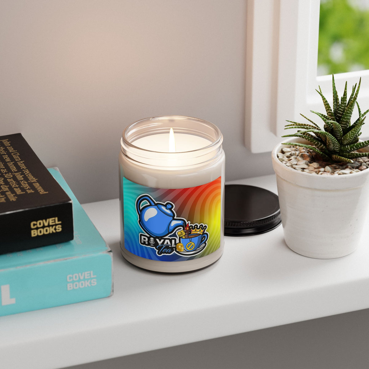 Royal Tea Rainbow Soy Candle — 9oz Scented Jar