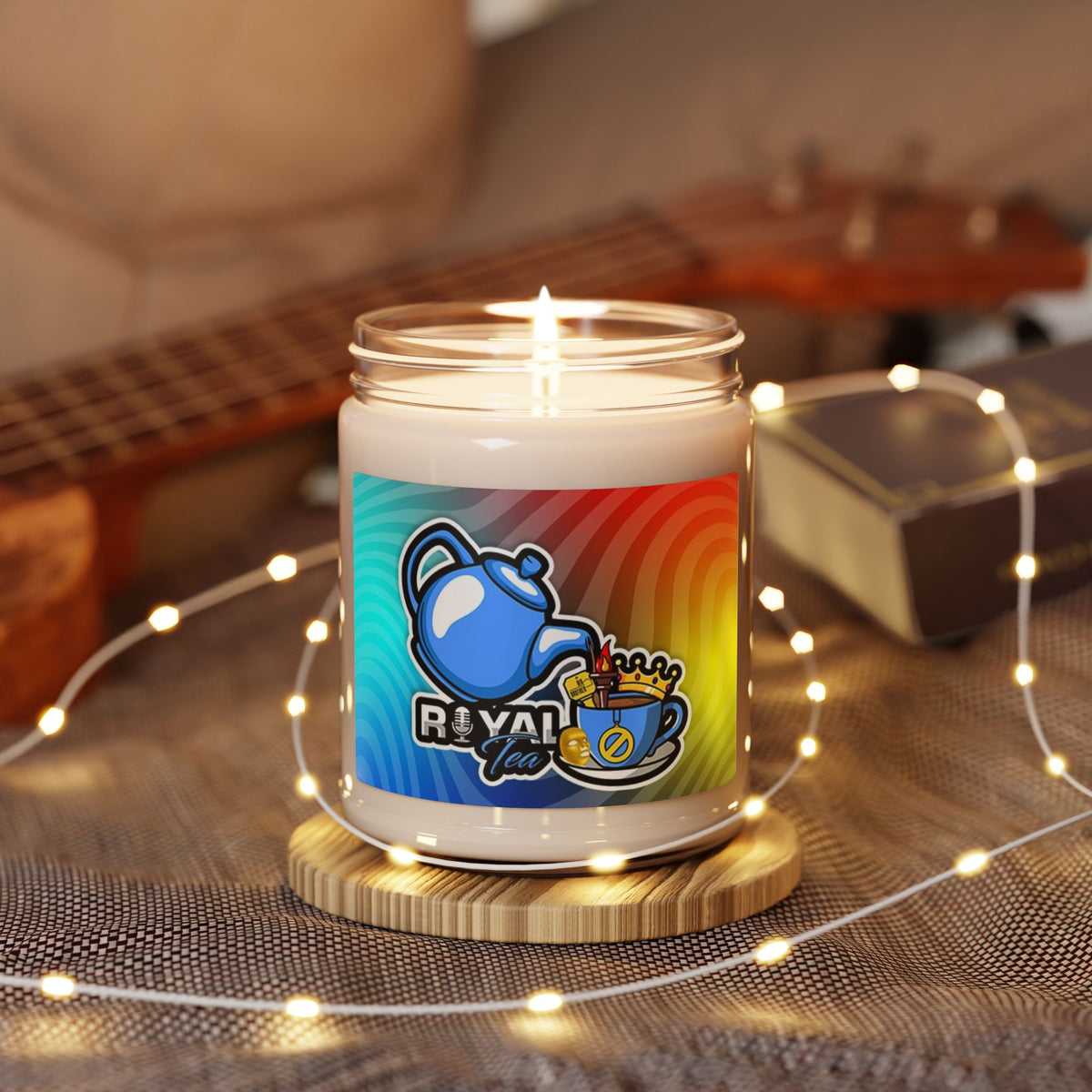 Royal Tea Rainbow Soy Candle — 9oz Scented Jar