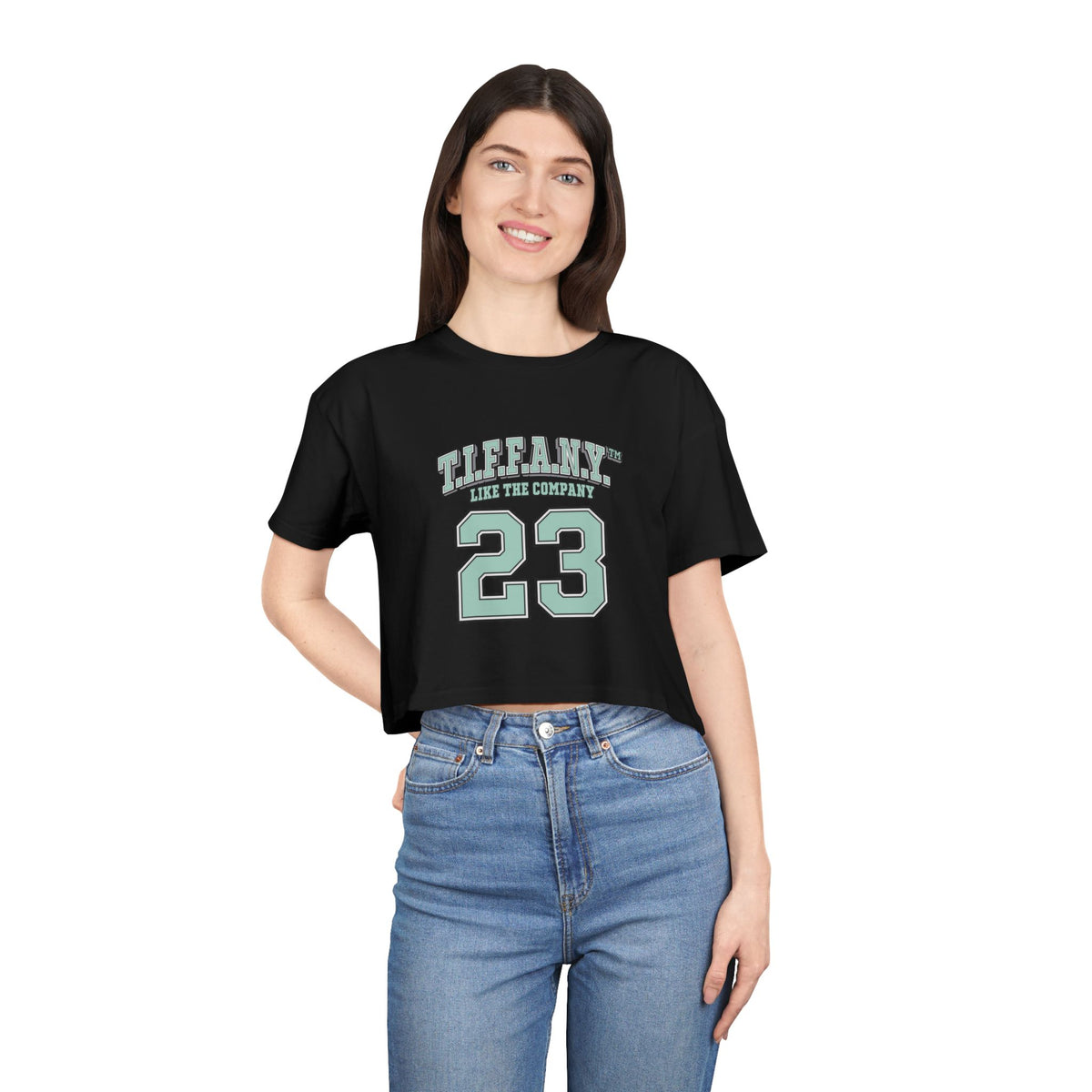 T.I.F.F.A.N.Y.™ “Like the Company” Varsity Crop Top